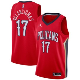 New Orleans Pelicans jonas valanciunas 17 Jordan 2022-23 Statement Edition Punainen Miesten Pelipaidat Swingman
